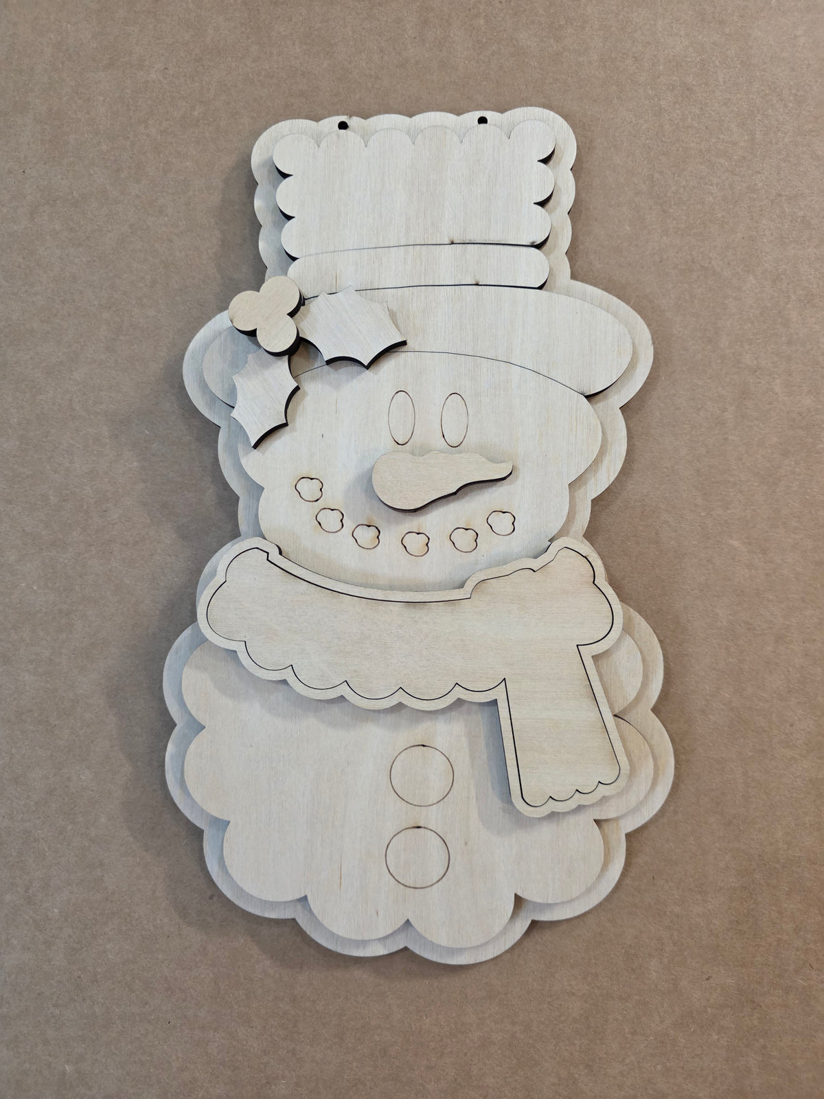 Scallop Snowman Blank
