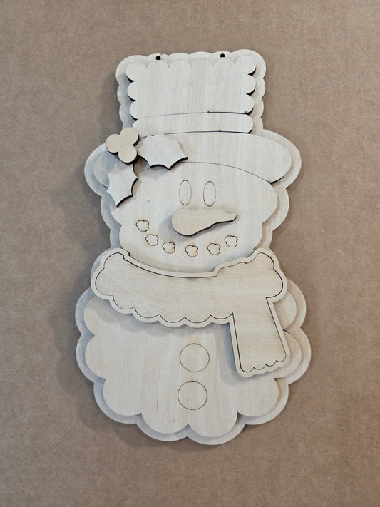 Scallop Snowman Blank