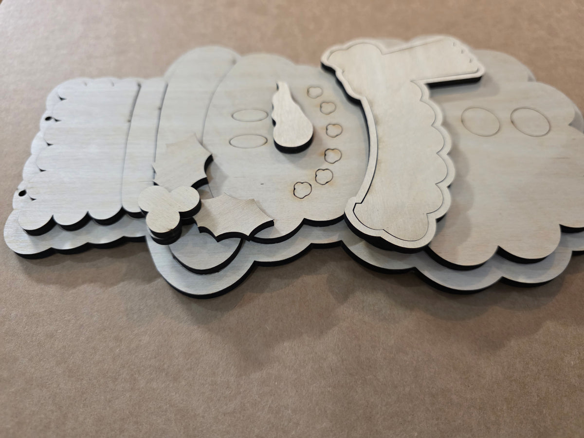 Scallop Snowman Blank