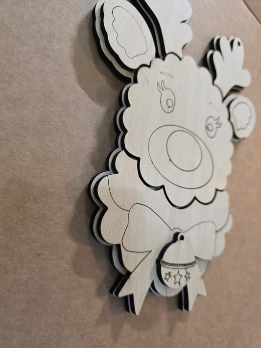 Scallop Reindeer Blank
